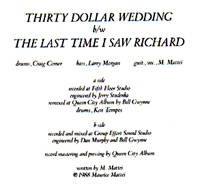 Thirty Dollar Wedding